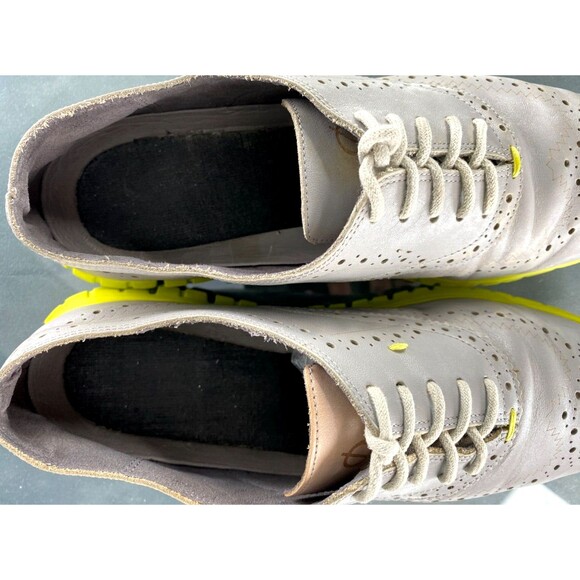 Cole Haan Zero Grand Women's Wingtip Oxford Comfort Shoes Size 8 B Leather Gray - Picture 10 of 11